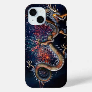 Coque Pour iPhone 15 Dragon Chinois