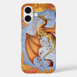 Coque Pour iPhone 16 Dragon d'Orange d'Automne Nature Imaginaire Art