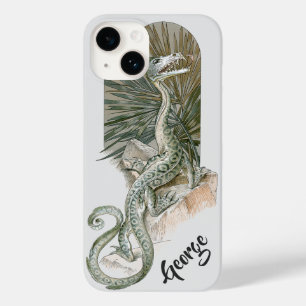 Coques Pour iPhone Dragon mythique Lézard sur les rochers, Mythologie