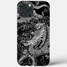 Dragon noir et blanc