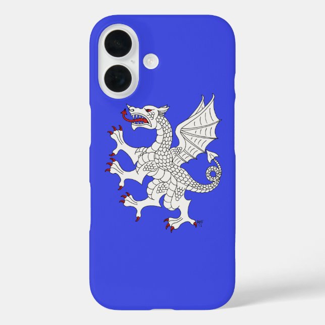 Coques Case-Mate iPhone Dragon Rampant Argent (Verso)