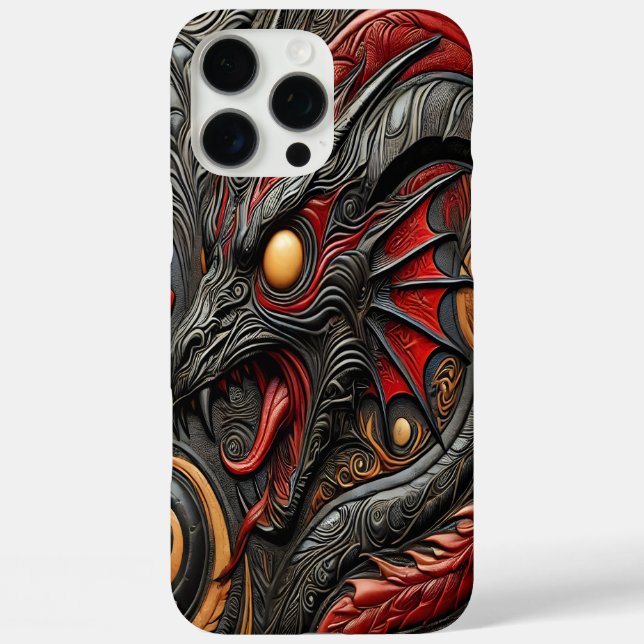 Coques Case-Mate iPhone Dragon Relief : Pouvoir Mythique (Verso)