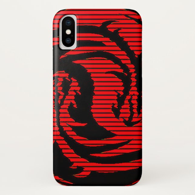 Coques Case-Mate iPhone Dragon rouge (Dos)