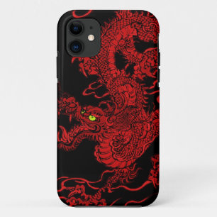 Coque iPhone 11 Dragon rouge