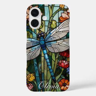 Coque Pour iPhone 16 Dragonfly art boho floral botanique