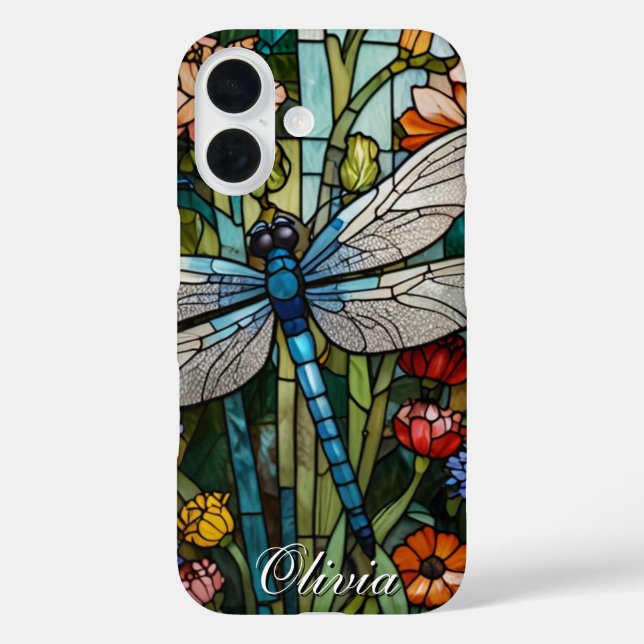 Coques Case-Mate iPhone Dragonfly art boho floral botanique (Verso)