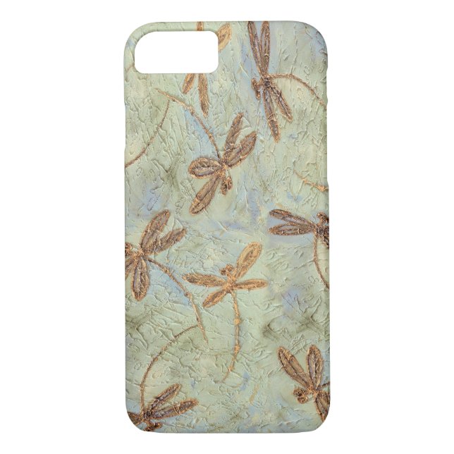 Coques Case-Mate iPhone Dragonfly Dance Gold (Dos)