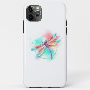 Case-Mate iPhone Case Dragonfly rouge sur l'arrière - plan aquarelle