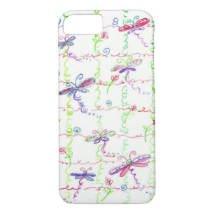Coques Pour iPhone Dragonfly Watercolor Bug Insect Art