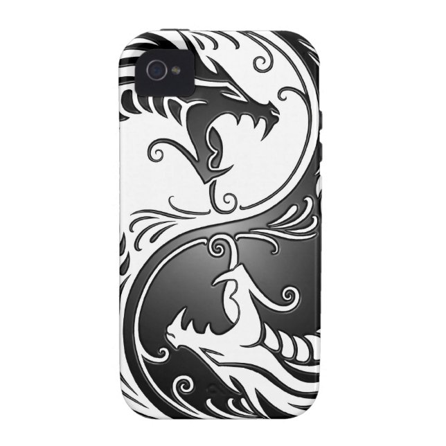 Coques Case-Mate iPhone Dragons de Yin Yang (Dos)