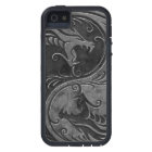 Dragons en pierre de Yin Yang