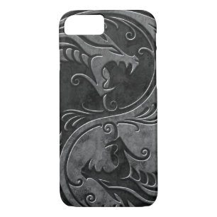 Coque Case-Mate Pour iPhone Dragons en pierre de Yin Yang