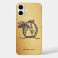 Dragons magiques Ouroboros avec nom Or