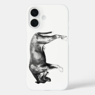 Coque Pour iPhone 16 Drame minimal - Silhouette à mâchoires ouvertes