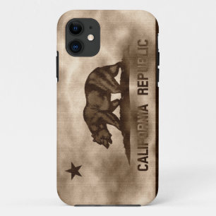 Coque iPhone 11 Drapeau âgé de la Californie