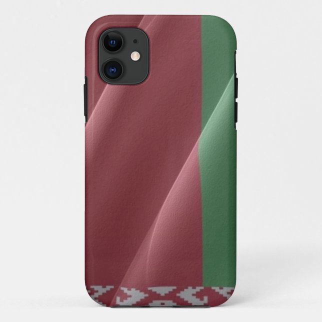 Coques Case-Mate iPhone Drapeau agitant le Belarus - (Dos)