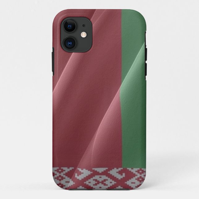 Coques Case-Mate iPhone Drapeau agitant le Belarus - (Dos)