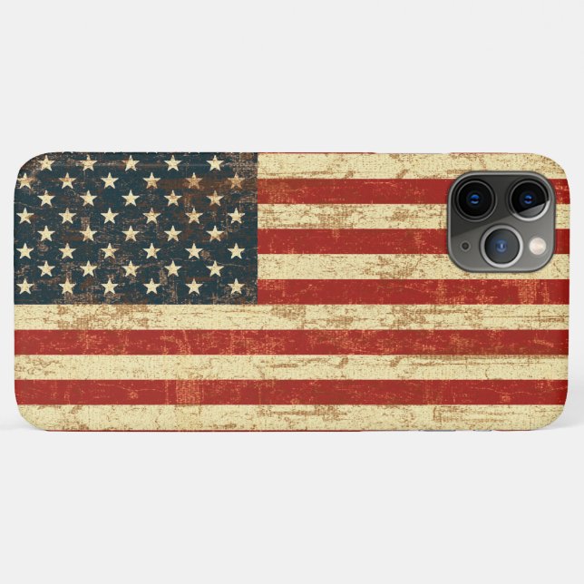 Coques Case-Mate iPhone Drapeau américain (Dos (Horizontal))