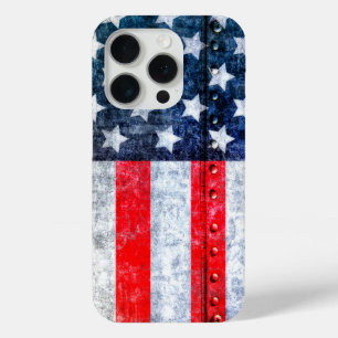 Coque iPhone 15 Pro Drapeau américain