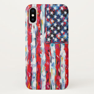 Coque iPhone X Drapeau américain