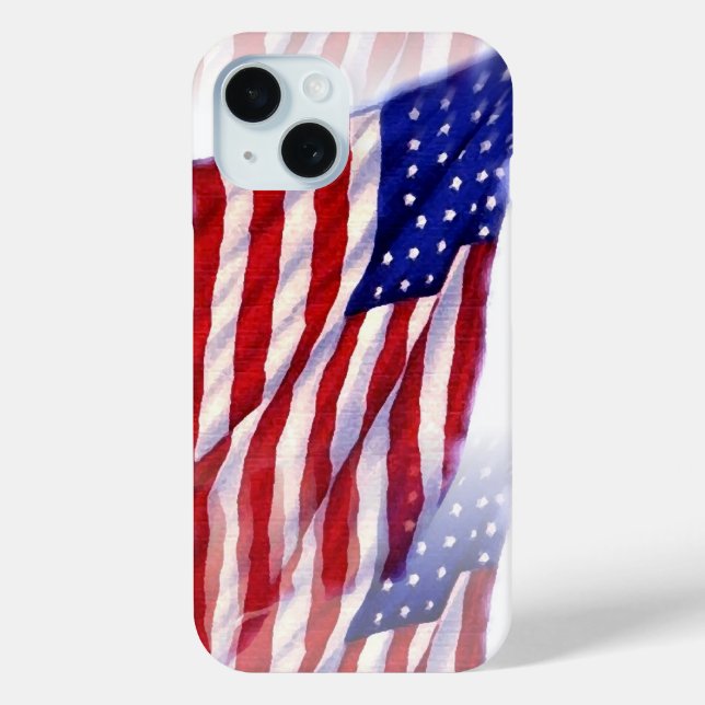 Coques Case-Mate iPhone Drapeau américain (Verso)