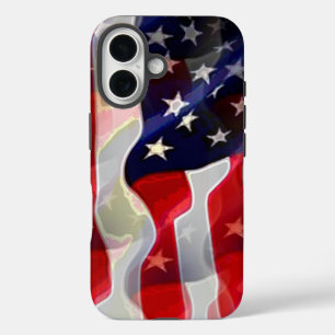Coque Pour iPhone 16 Drapeau américain