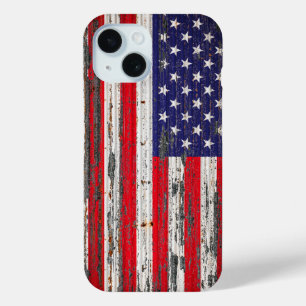 Coque Pour iPhone 15 Drapeau américain
