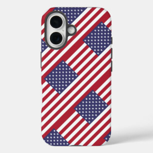 Coque Pour iPhone 16 Drapeau Américain