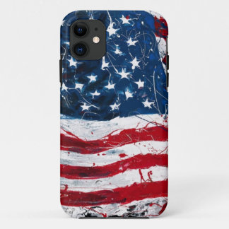 Coque iPhone 11 Drapeau américain