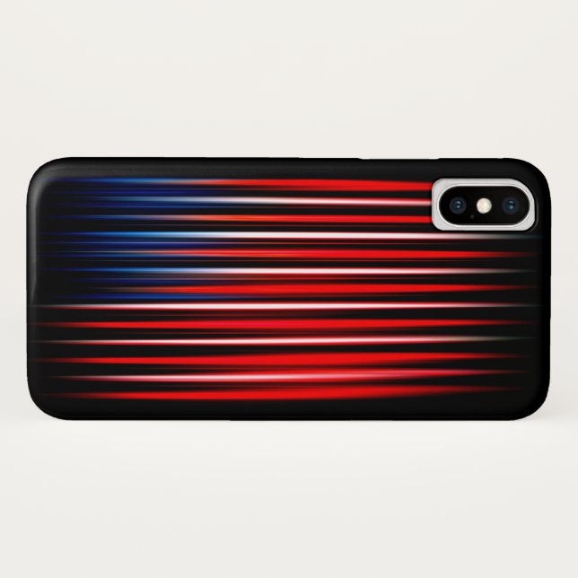 Coques Case-Mate iPhone Drapeau américain Abstrait rayé (Dos (Horizontal))