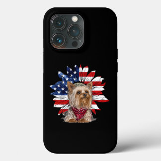 Case-Mate iPhone Case Drapeau américain avec Yorkie Puppy