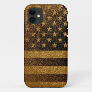 Case-Mate iPhone Case Drapeau américain Cuir Vintage #4