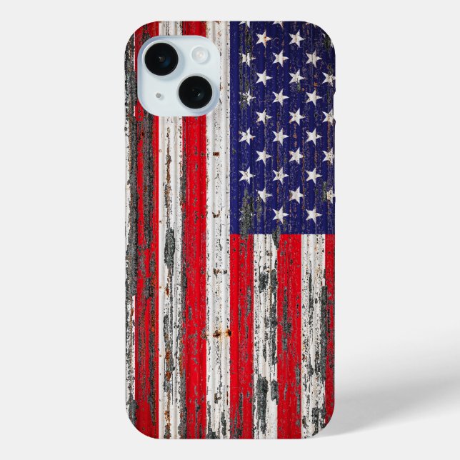Coques Case-Mate iPhone Drapeau américain des États-Unis (Verso)