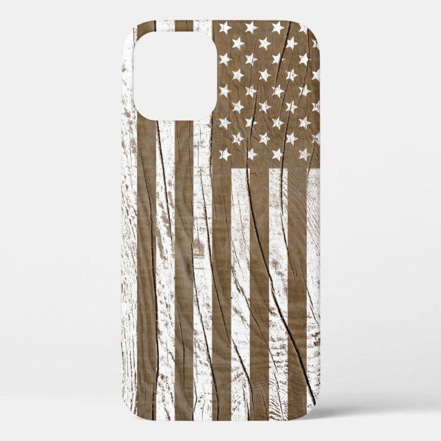 Coques Case-Mate iPhone Drapeau américain Grrain Grunge (Verso)