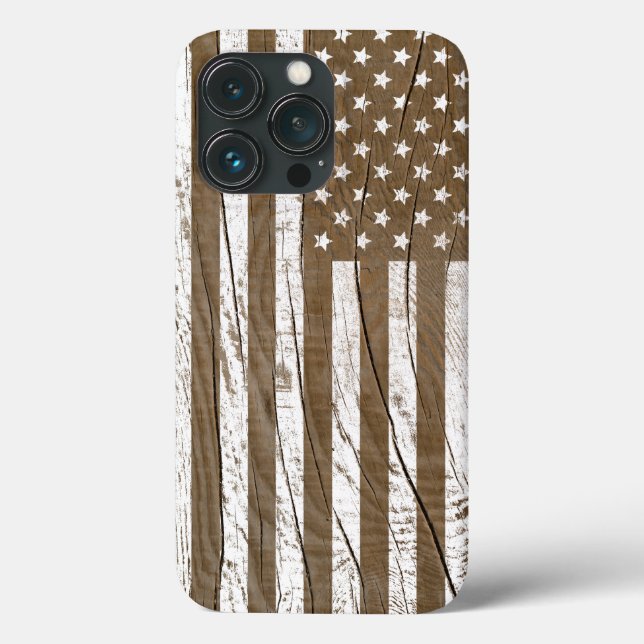 Coques Case-Mate iPhone Drapeau américain Grrain Grunge (Verso)