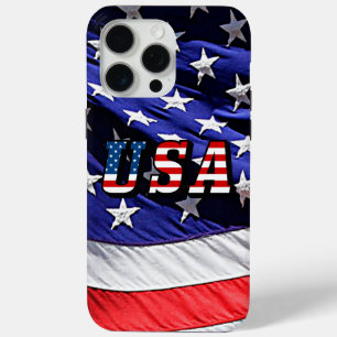 Coque iPhone 15 Pro Max Drapeau américain iPhone 15 Pro Max
