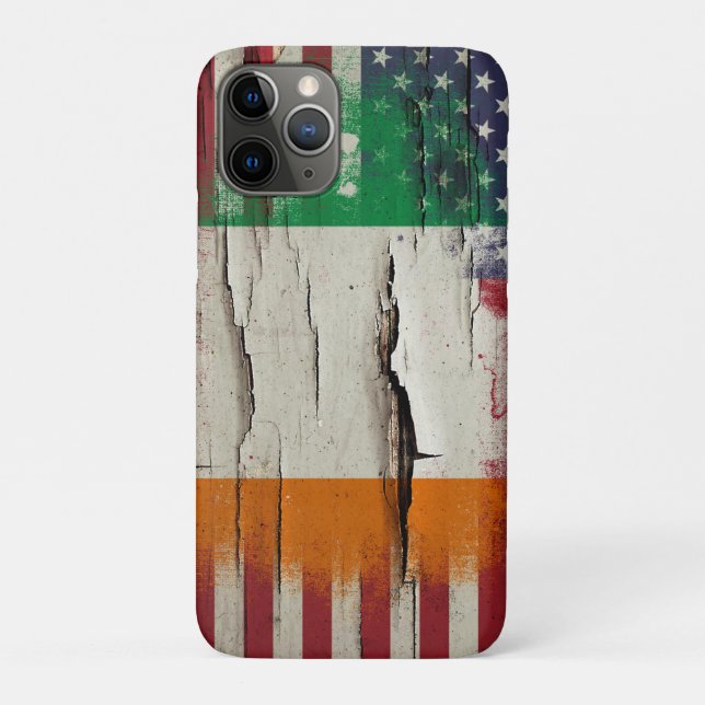 Coques Case-Mate iPhone Drapeau américain irlandais de la peinture | de (Dos)