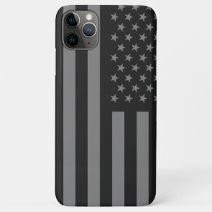 Case-Mate iPhone Case Drapeau américain noir gris