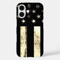 Drapeau Américain Sépia Désert Grunge Industriel