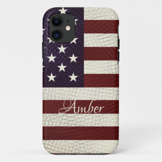 Case-Mate iPhone Case Drapeau américain vintage Crosshatch Personnalisé
