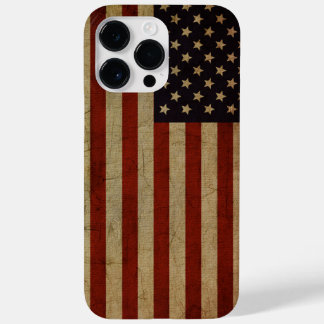 Coque Pour Pour iPhone 14 Pro Max Drapeau américain vintage Grunge