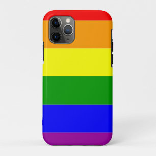 Coque iPhone 11 Pro Drapeau arc-en-ciel de la fierté gay