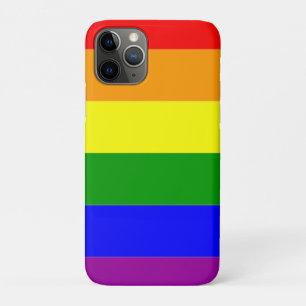 Coque iPhone 11 Pro Drapeau arc-en-ciel de la fierté gay