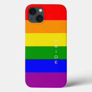 iPhone 13 Coque Drapeau arc-en-ciel des couleurs de la fierté gay