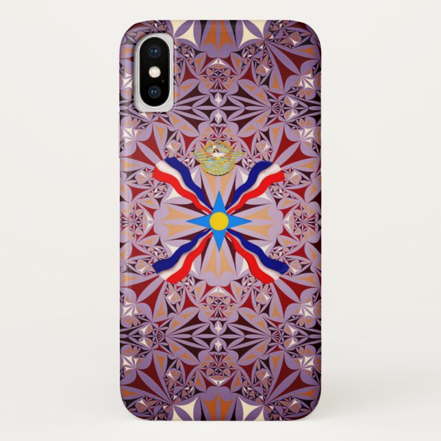 Coques Case-Mate iPhone drapeau assyrien (Dos)
