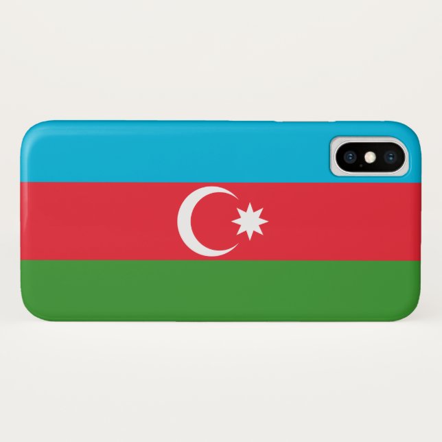 Coques Case-Mate iPhone Drapeau azerbaïdjanais (Azerbaïdjan) (Dos (Horizontal))
