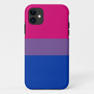 Coque iPhone 11 Drapeau bisexuel de fierté de Bi