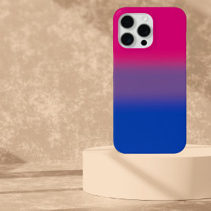Coque iPhone 15 Pro Max Drapeau Bisexuel Dégradé - Drapeau Bi Coloré
