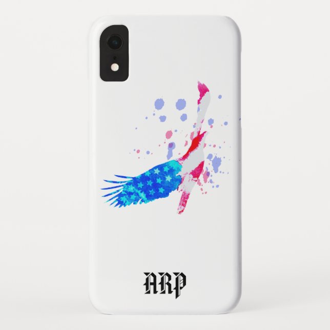 Coques Case-Mate iPhone *~* Drapeau blanc USA Aigle américain rouge blanc  (Dos)