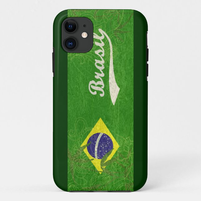 Coques Case-Mate iPhone Drapeau Brasil (Dos)